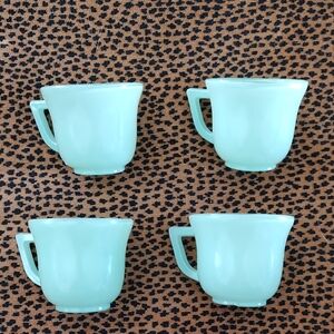 Fire King Jadeite Demitasse Tea Cups
